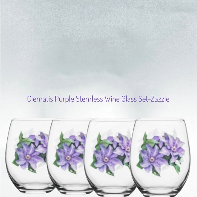 Clematis Lila Weinglas Ohne Stiel (Von Creator hochgeladen)