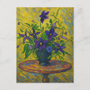 Clematis Postcard Postkarte