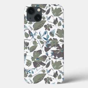 Clematis Vine Watercolor Green Blue Floral Case-Mate iPhone Hülle