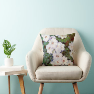 Clematis von Claude Monet Kissen