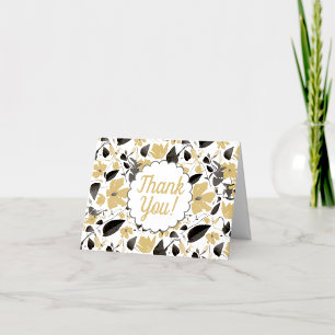 Clematis Yellow Watercolor Blume Vielen Dank Dankeskarte