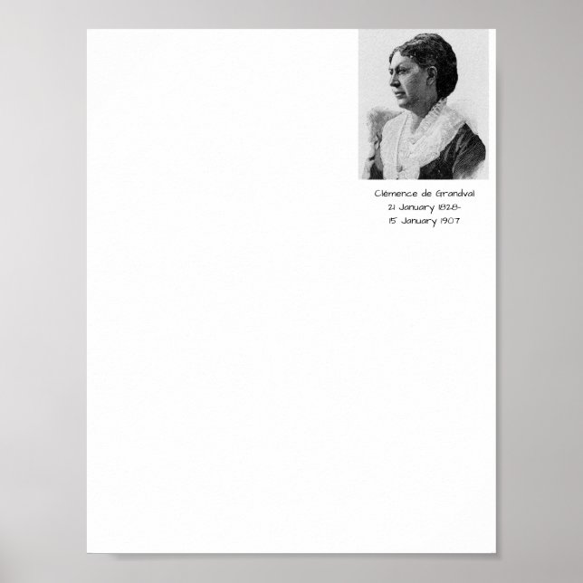 Clémence de Grandval Poster (Vorne)
