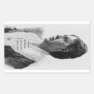 Clémence de Grandval Rechteckiger Aufkleber