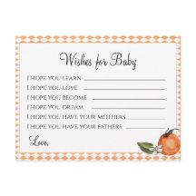 Clemenine Baby Shower - Wünsche für Baby