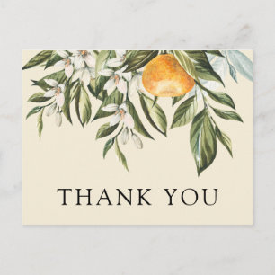 Clementine and Greenery Duwer Danke Postcard Postkarte