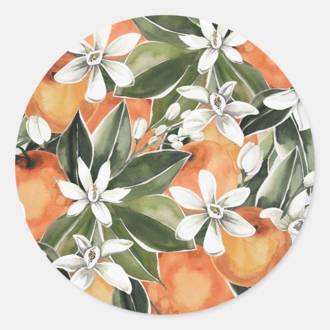 Clementine Baby Dusche Umschlag Aufkleber (Vorderseite)