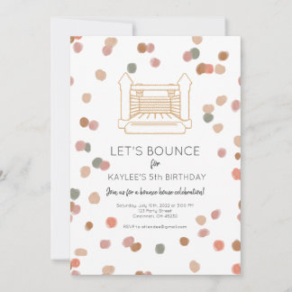 Clementine Bounce House Party Einladung