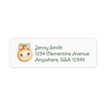 Clementine Cutie Adressetikett