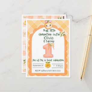 Clementine Cutie erste Geburtstagskarte Postkarte
