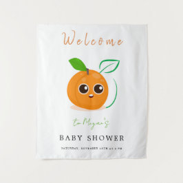 Clementine Orange Fruit Baby Dusche Wandteppich