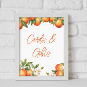 Clementine Orangen Karten und Geschenke Poster
