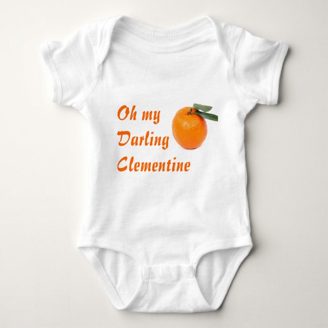 Clementine Säugling Bodysuit Strampler (Vorderseite)