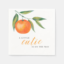 Clementine Watercolor "Cutie" Baby Shower