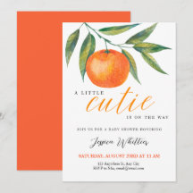 Clementine Watercolor "Süßling" Babyparty