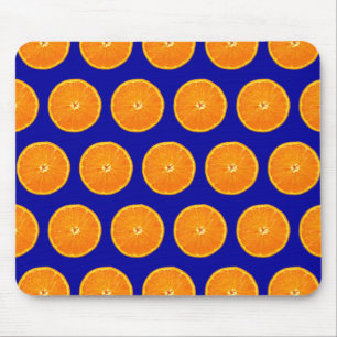 Clementinen auf blau mousepad