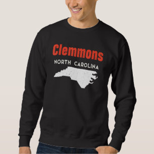 Clemmons North Carolina USA Bundesstaat Amerika Re Sweatshirt