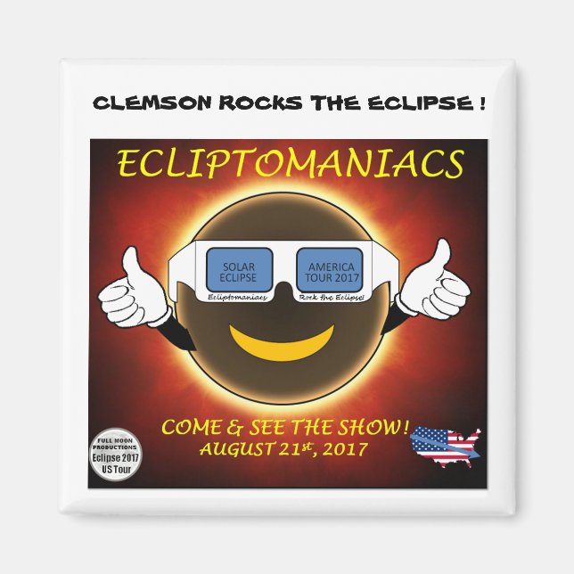 CLEMSON ECLIPSE MAGNET (Vorne)