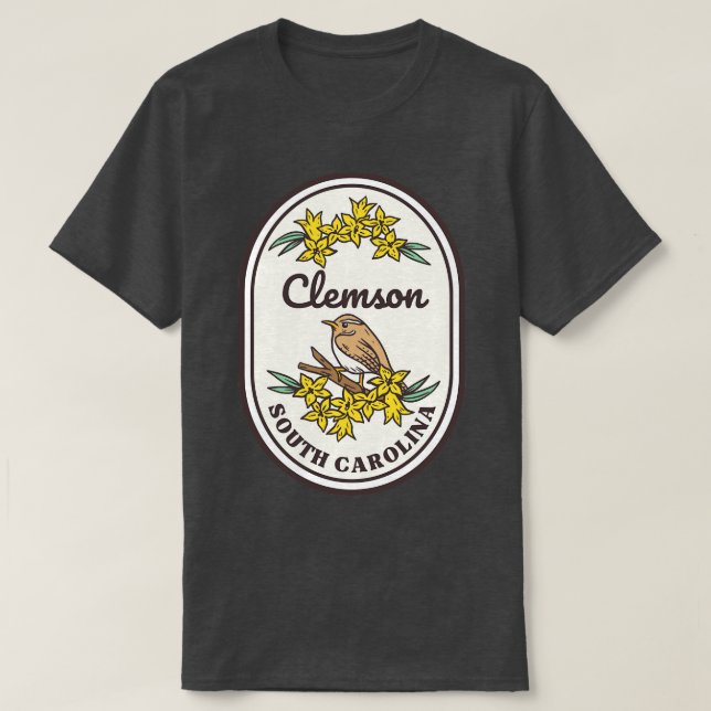 Clemson South olina Wren SC Tourist Souvenir T-Shirt (Design vorne)
