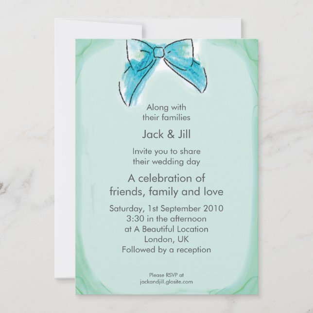 Cleo Bow (Seemann) 12x18 Einladung (Vorderseite)