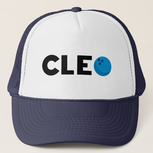 Cleo Bowling Truckerkappe (Vorderseite)