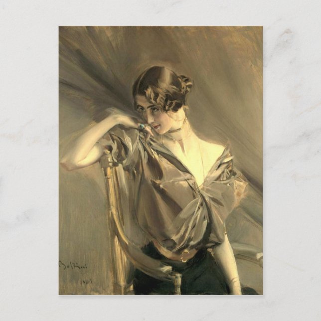 Cleo de Merode - Boldini Postkarte (Vorderseite)