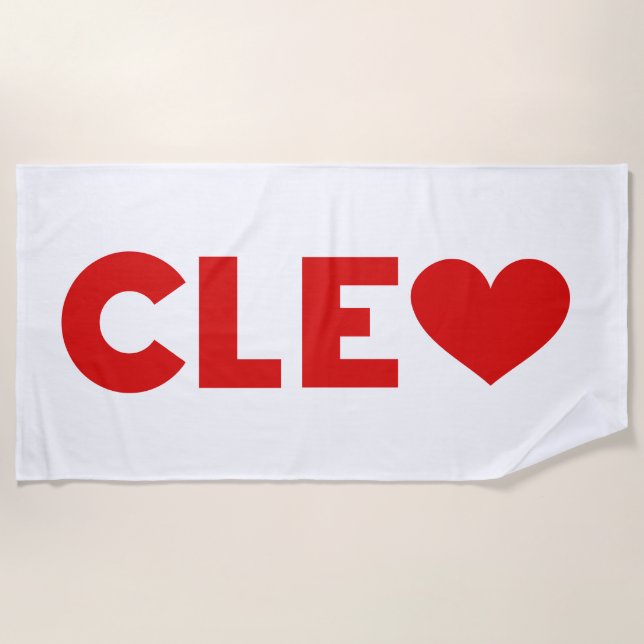 Cleo Liebe Strandtuch (Vorderseite)