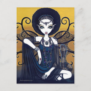 "Cleo" Postcard ägyptische Cobra Feary Goddess Postkarte