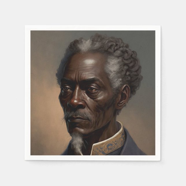 Cleon Porträt Gemälde Serviette (Vorderseite)