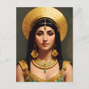 Cleopatra Ägyptische Königin Portrait Art Postkarte
