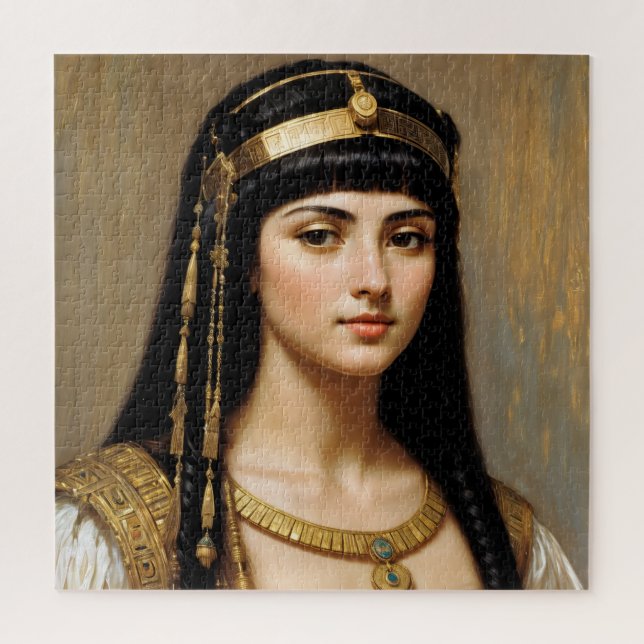Cleopatra Ägyptische Königin Portrait Art Puzzle (Vertikal)