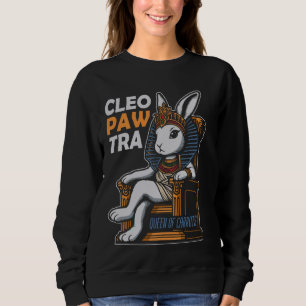 Cleopatra Bunny Egyptian Goddess Rabbit Ägyptologi Sweatshirt