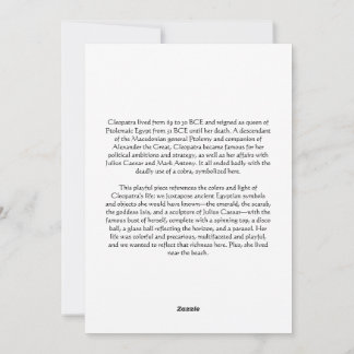 Cleopatra Feiertagskarte