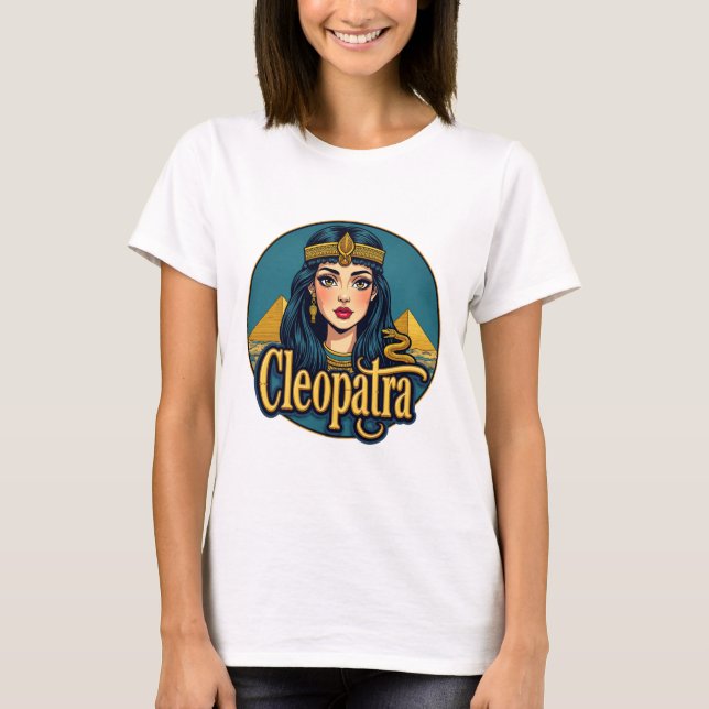 Cleopatra Graphic Egyptian Queen T-Shirt (Vorderseite)