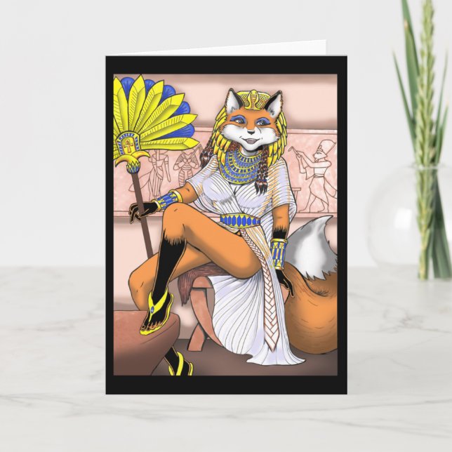 Cleopatra Grußkarte Karte (Vorderseite)