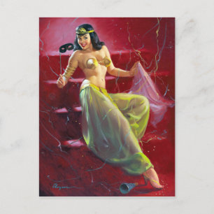 Cleopatra Pin-Up Postkarte