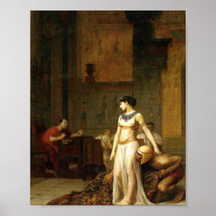 Cleopatra und Caesar von Jean Leon Gerome Poster