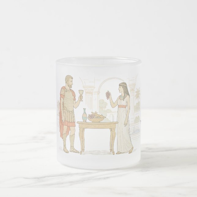 Cleopatra und Mark Antony in Tarsos Mattglastasse (Mittel)