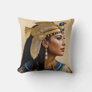 "Cleopatra VII's Realism: A Portrait" Kissen