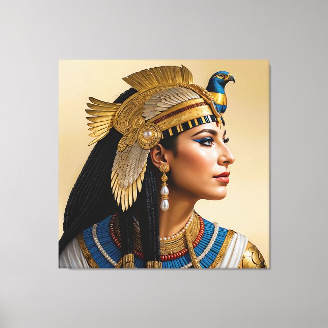 "Cleopatra VII's Realism: A Portrait" Leinwanddruck (Vorderseite)