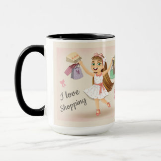 Cleos "I Liebe Shopping"-Tasse Tasse
