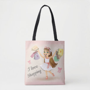 Cleos "I Liebe Shopping" Tote-Tasche