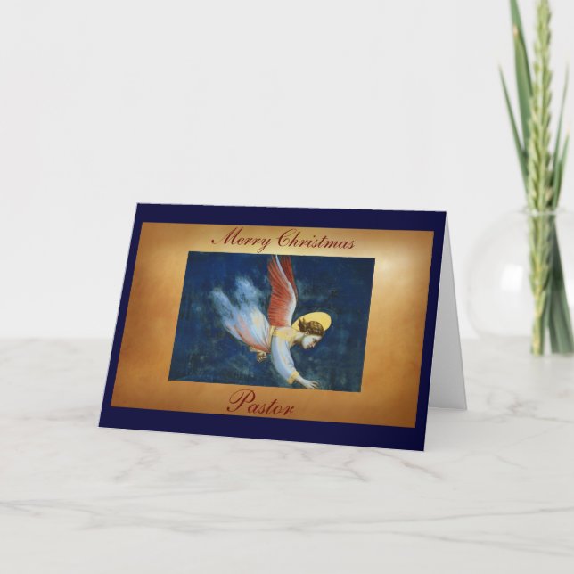 Clergy Card Frohe WeihnachtsPastor Feiertagskarte (Vorderseite)