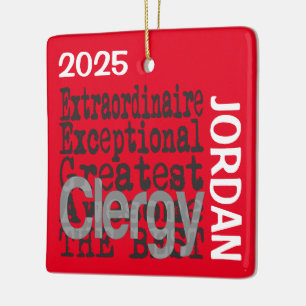 Clergy Extraordinaire CUSTOM Keramikornament