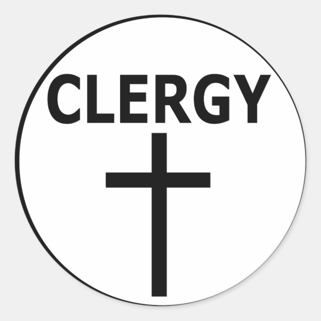 Clergy Window Sticker (Vorderseite)