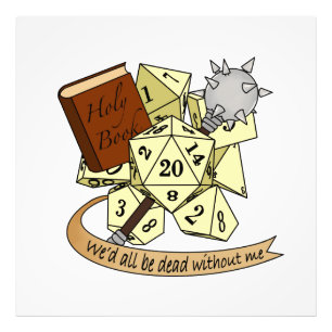 Cleric Dice Design Fotodruck