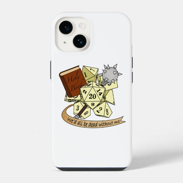 Cleric Dice Design iPhone Hülle (Rückseite)