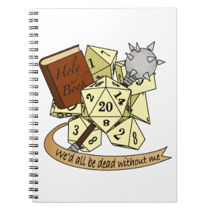 Cleric Dice Design Notizblock