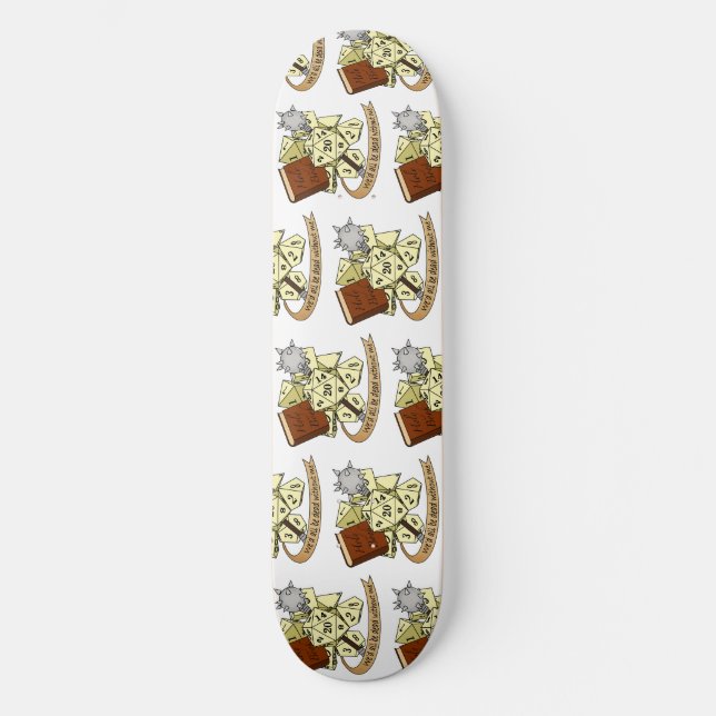 Cleric Dice Design Skateboard (Vorderseite)
