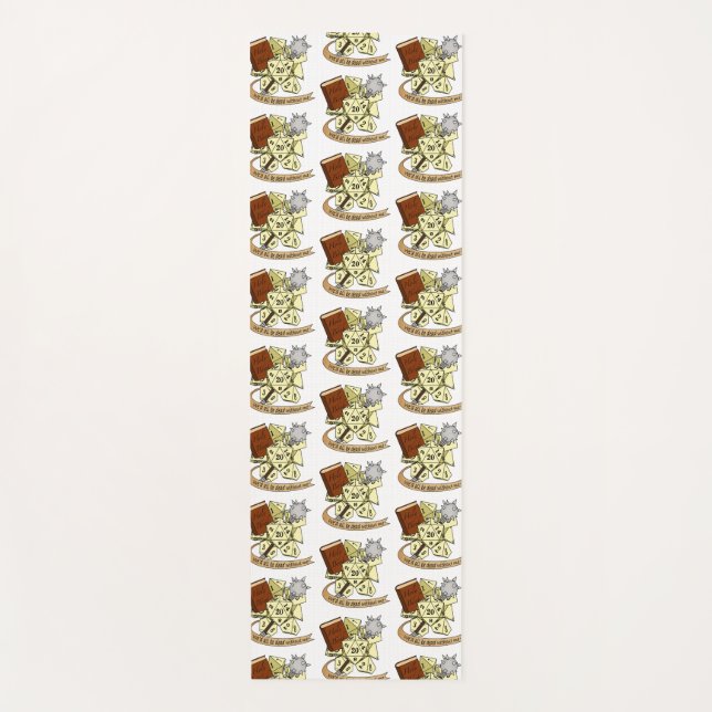 Cleric Dice Design Yogamatte (Vorderseite)