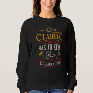 Cleric - Dungeons , RPG - Dragons Gaming Premium Sweatshirt